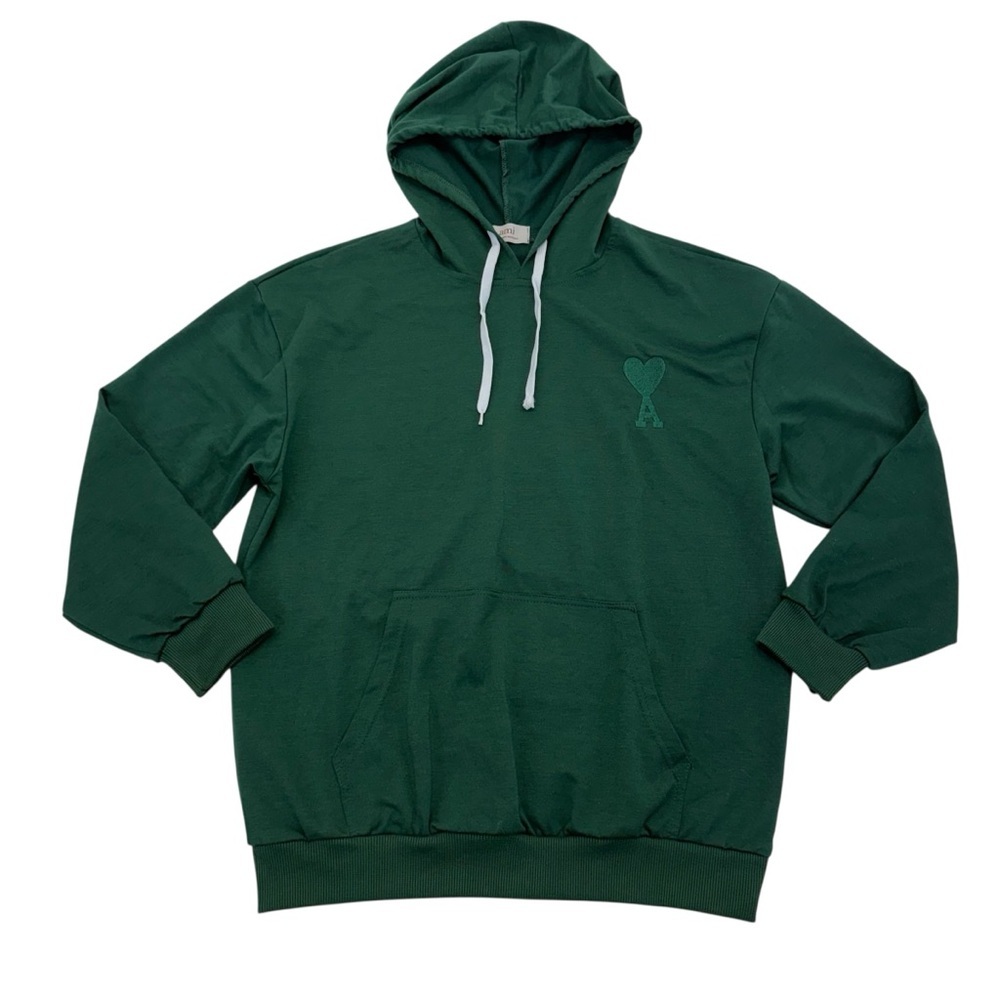 AMI Alexandre Mattiussi Hoodie Medium Green